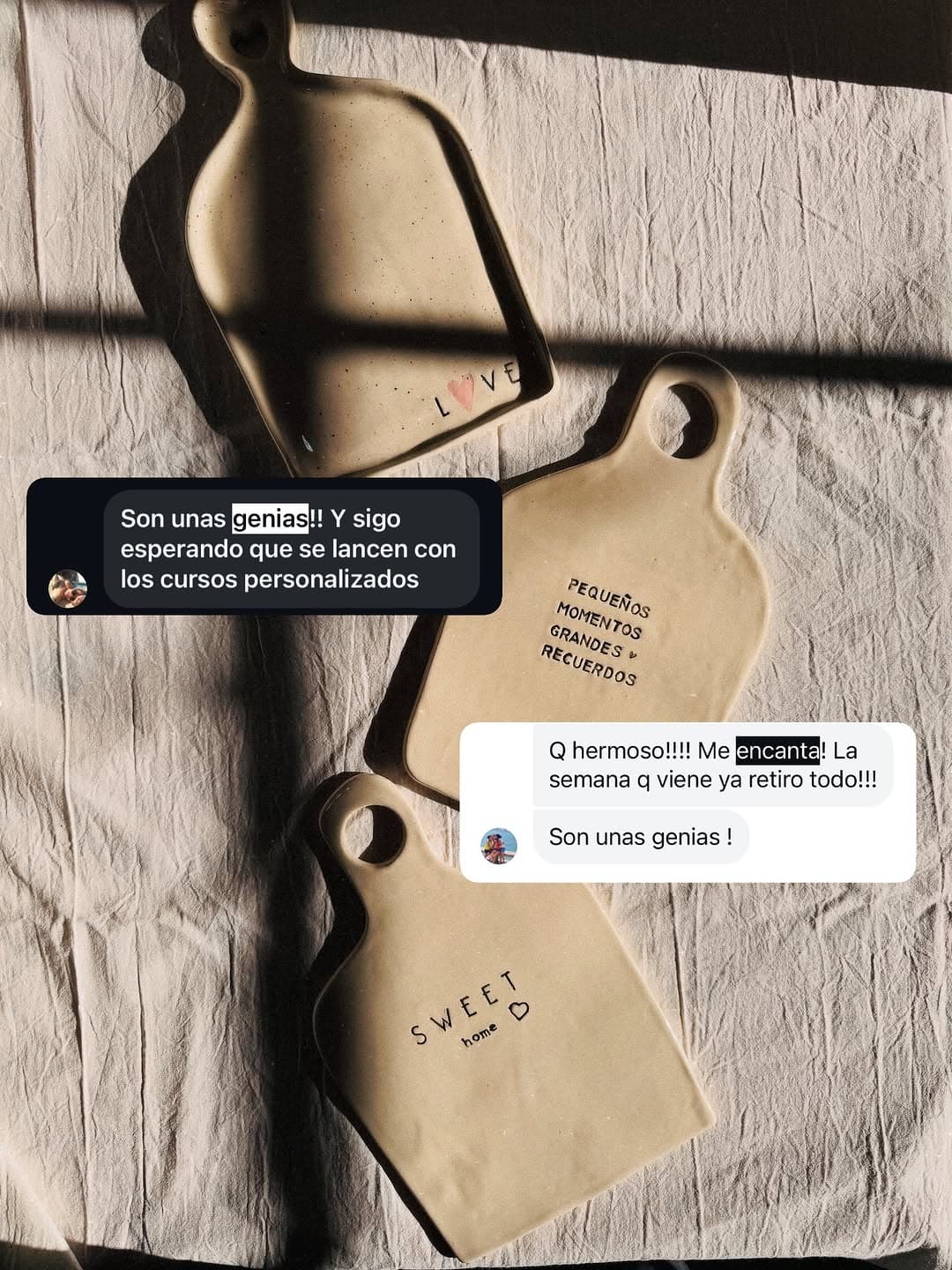 Taller artesanal de cerámica Bya de Barro y Amor - Proceso de creación manual